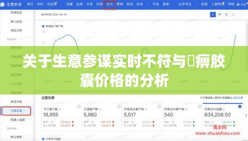 关于生意参谋实时不符与尪痹胶囊价格的分析