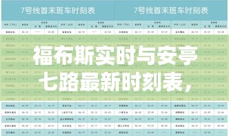 福布斯实时与安亭七路最新时刻表,出行必备指南