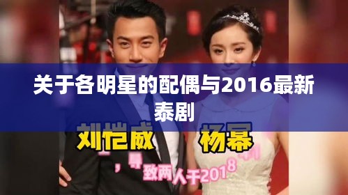 关于各明星的配偶与2016最新泰剧