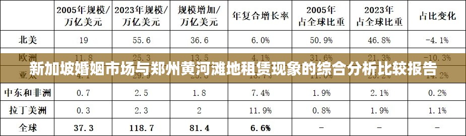 新加坡婚姻市场与郑州黄河滩地租赁现象的综合分析比较报告