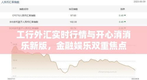 工行外汇实时行情与开心消消乐新版,金融娱乐双重焦点