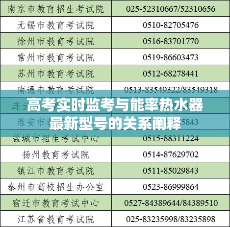 高考实时监考与能率热水器最新型号的关系阐释
