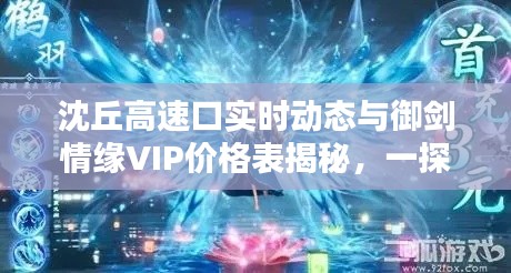 沈丘高速口实时动态与御剑情缘VIP价格表揭秘,一探究竟!