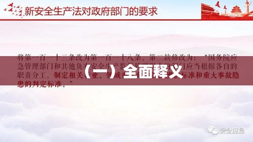 （一）全面释义