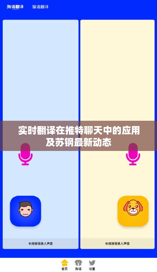 实时翻译在推特聊天中的应用及苏钢最新动态